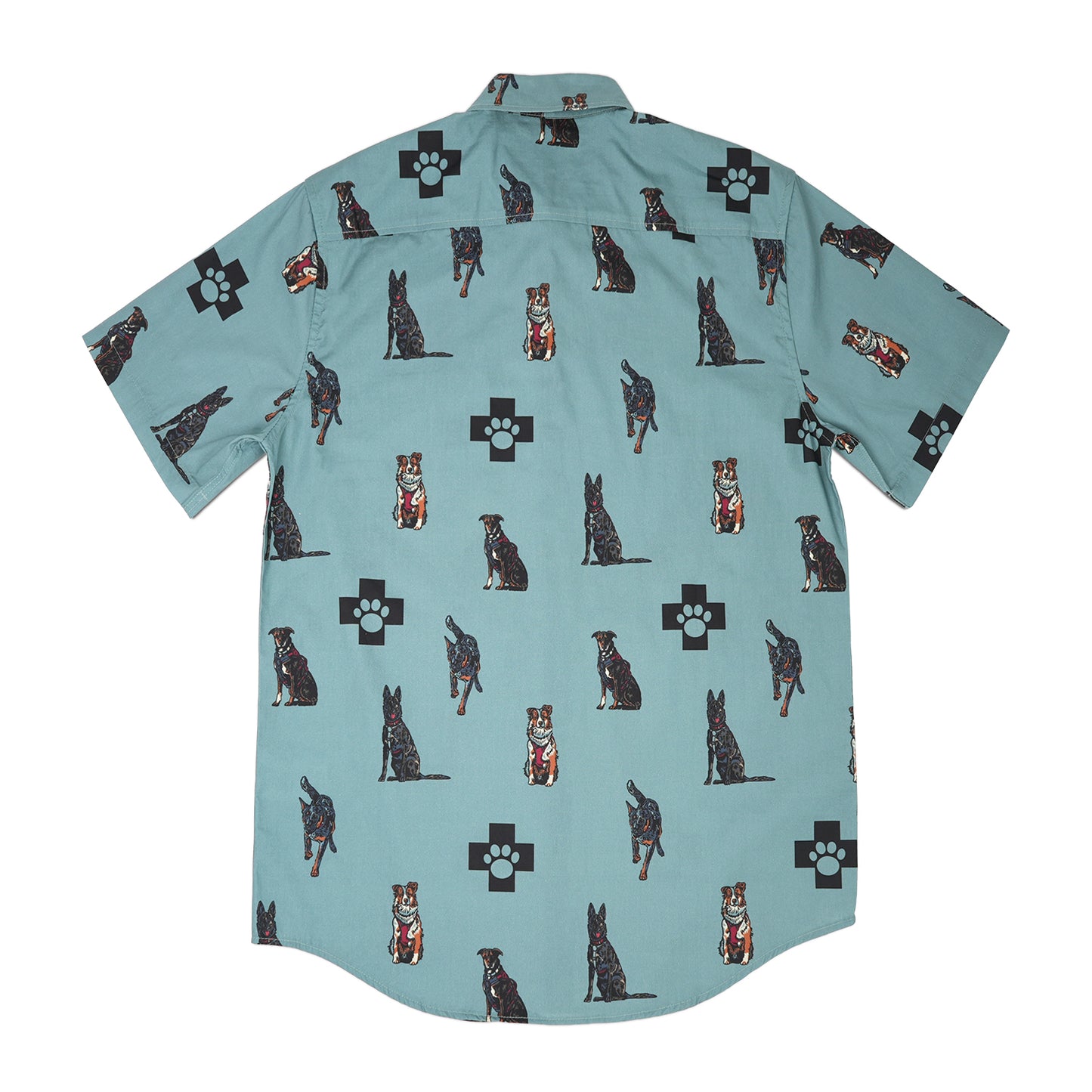 Avy Pups Short Sleeve Button Up