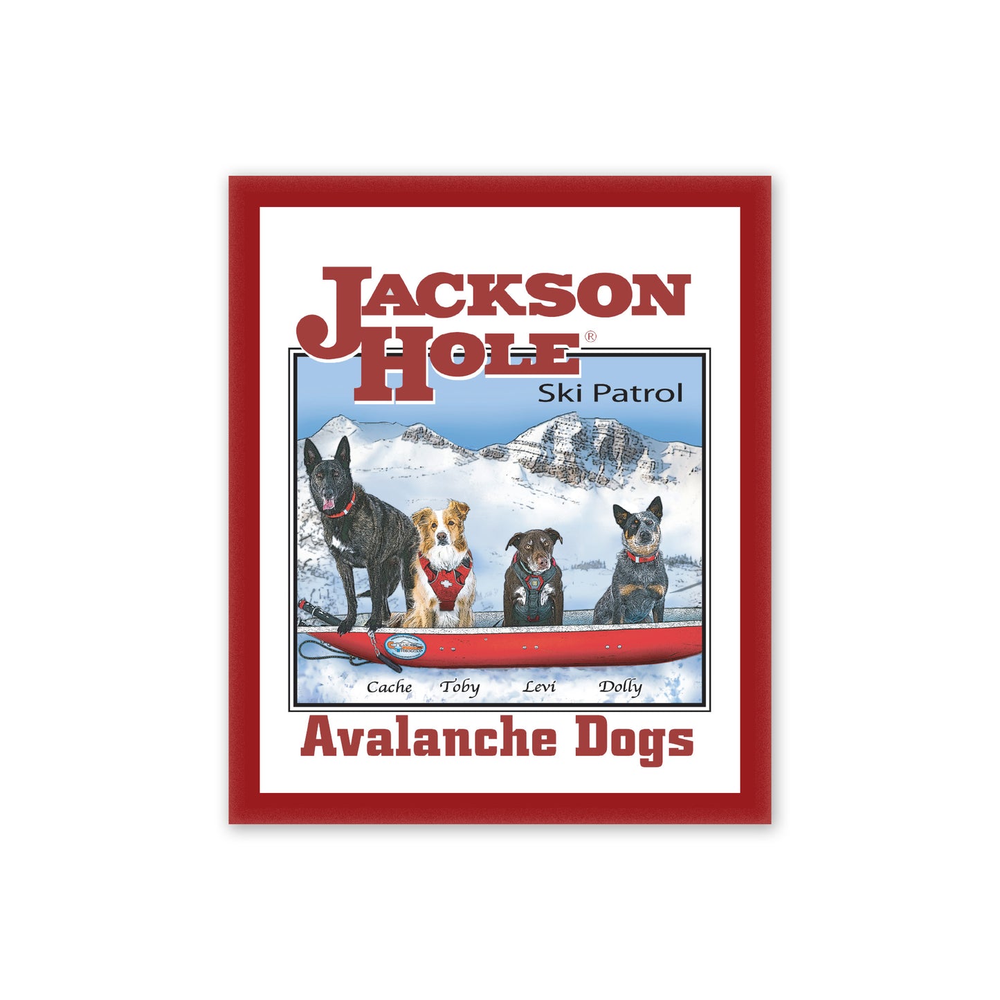 Avy Dog Sticker