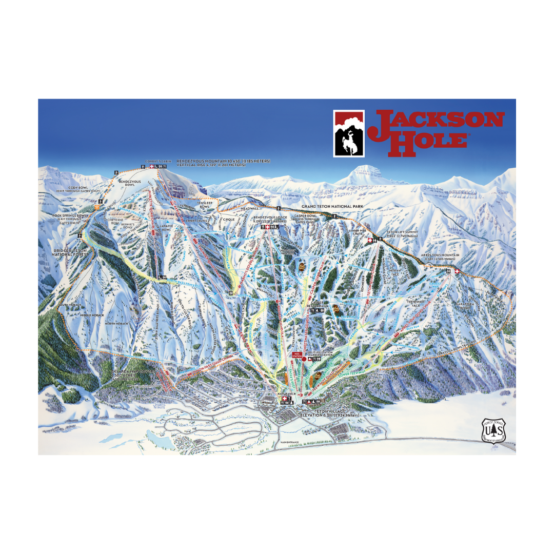 Giant Trail Map Poster