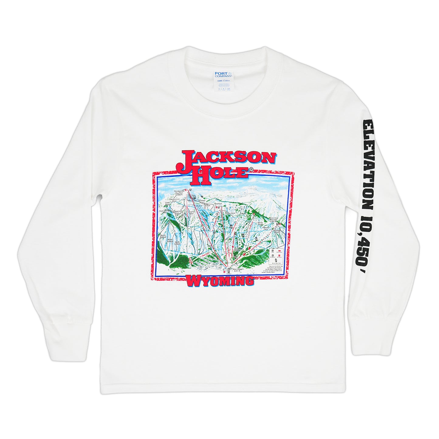 Kids Trail Map Logo Tee Long Sleeve
