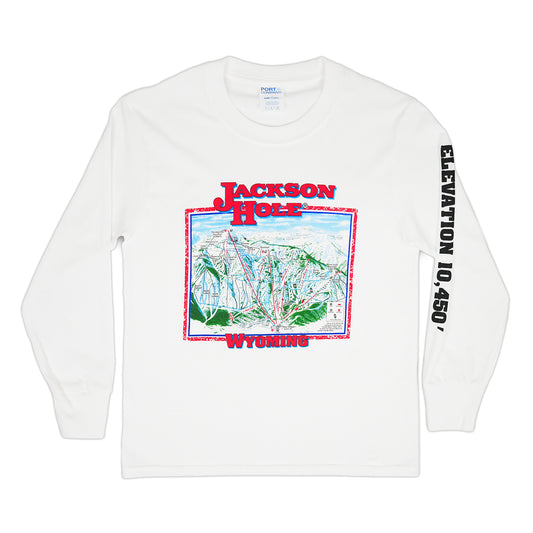 Kids Trail Map Logo Tee Long Sleeve