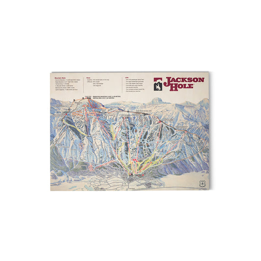 Wooden Trail Map 12X16