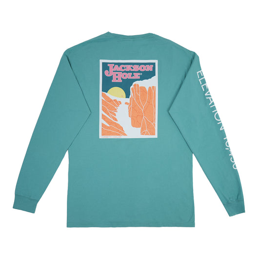 CORBETS COULOIR Tee Long Sleeve / BLUE LAGOON