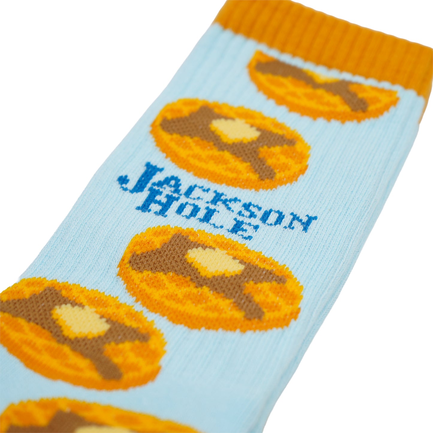 JH WAFFLE SOCK LIGHT BLUE