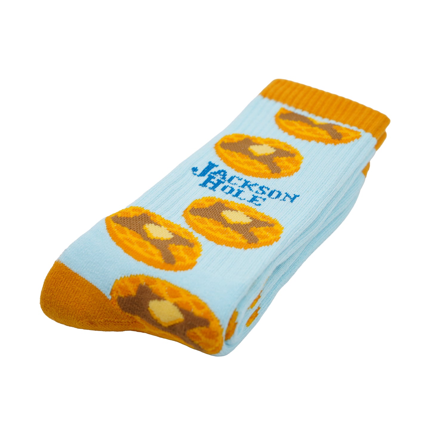 JH WAFFLE SOCK LIGHT BLUE