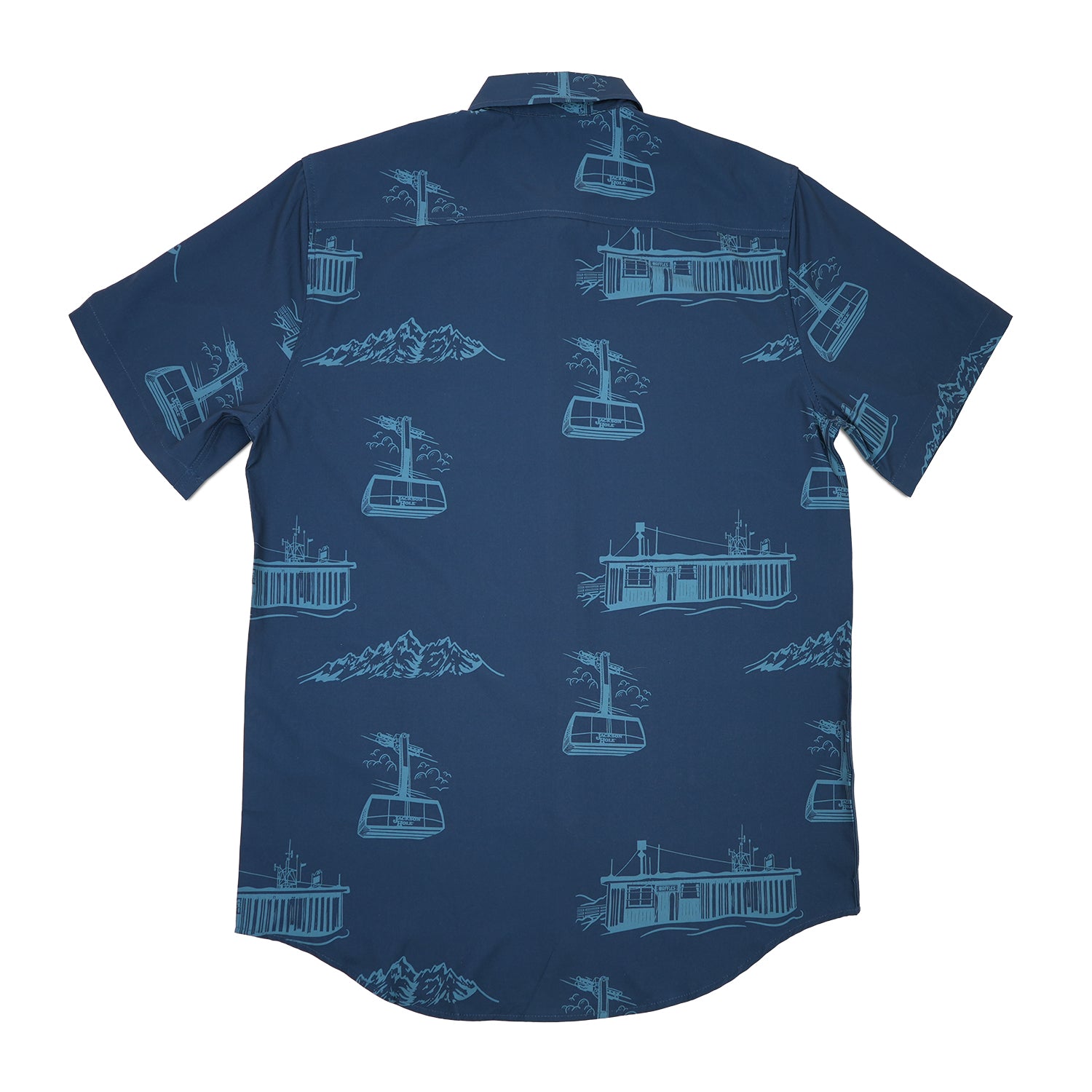Corbet's Tram Short Sleeve Button Up – Jackson Hole Mtn Resort