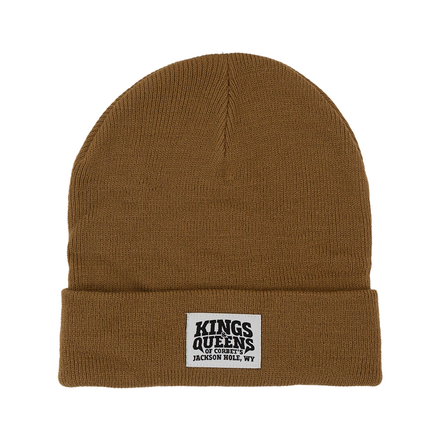 Kings & Queens Cuff Beanie - Camel