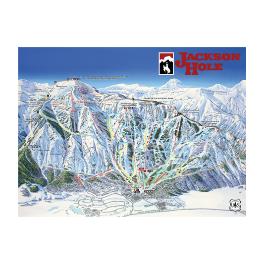 Trail Map Poster 18 x 24